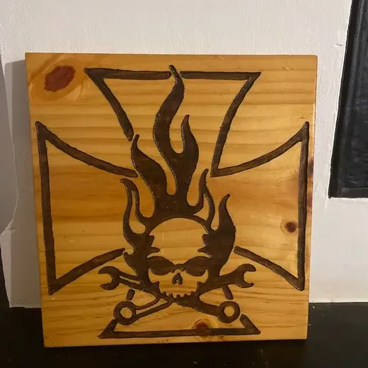 Plaque décorative en bois