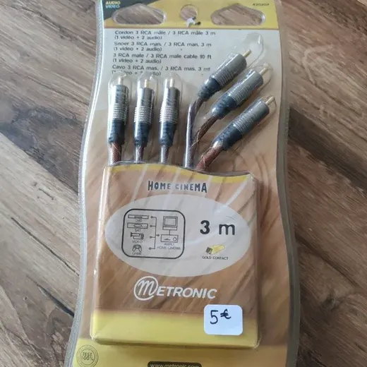 Câbles pour ampli home cinéma NEUF