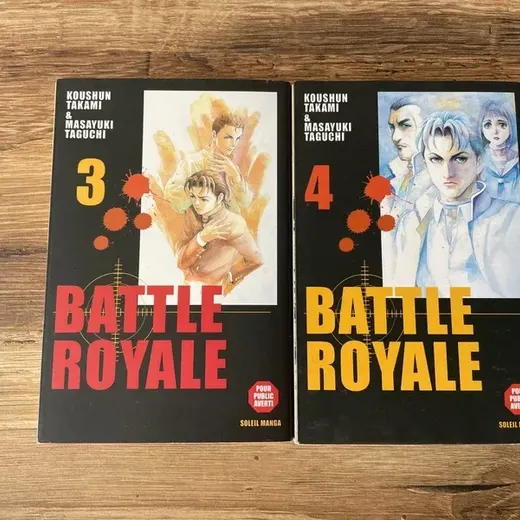 Lot mangas tomes 3&4 battle royale