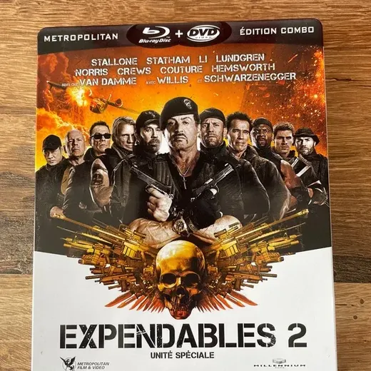 DVD blu-ray expandables 2 steelbook