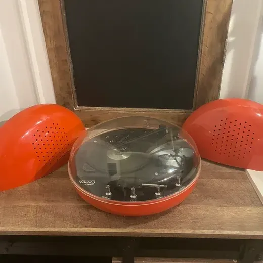 Tourne disque tappo kontact rouge