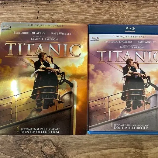 DVD blu-ray Titanic
