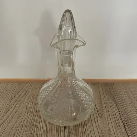 Huilier en verre vintage