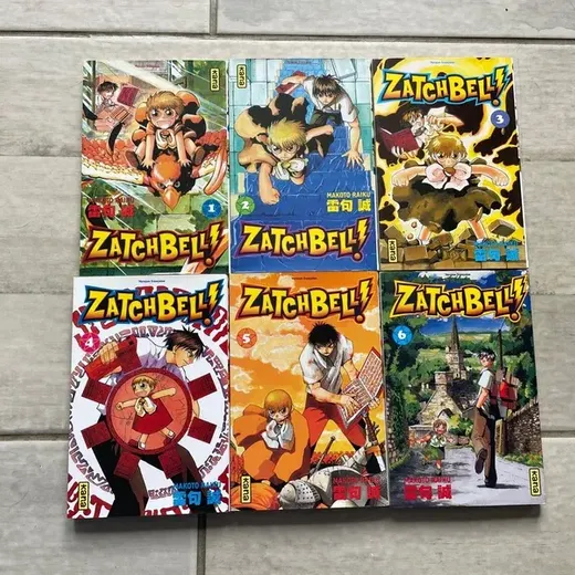 Lot mangas tome 1 à 6 zatchbell!