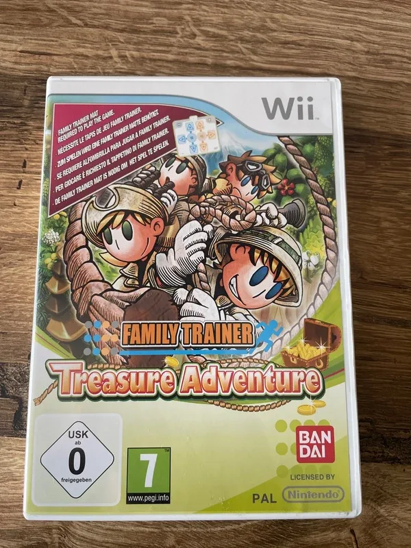 Jeu WII family traîner Treasure adventure