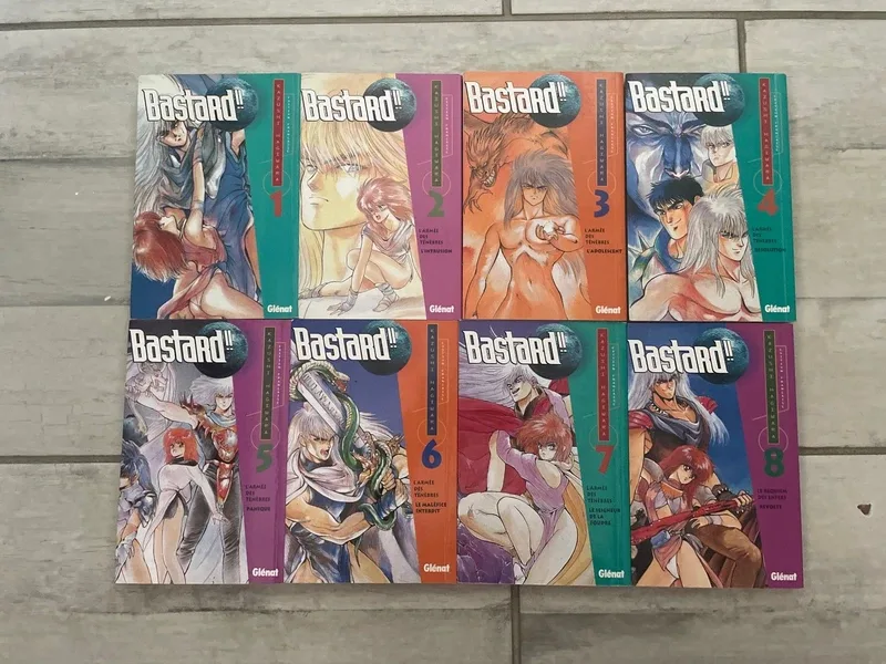 Lot manga tome 1 à 8 bastard !!