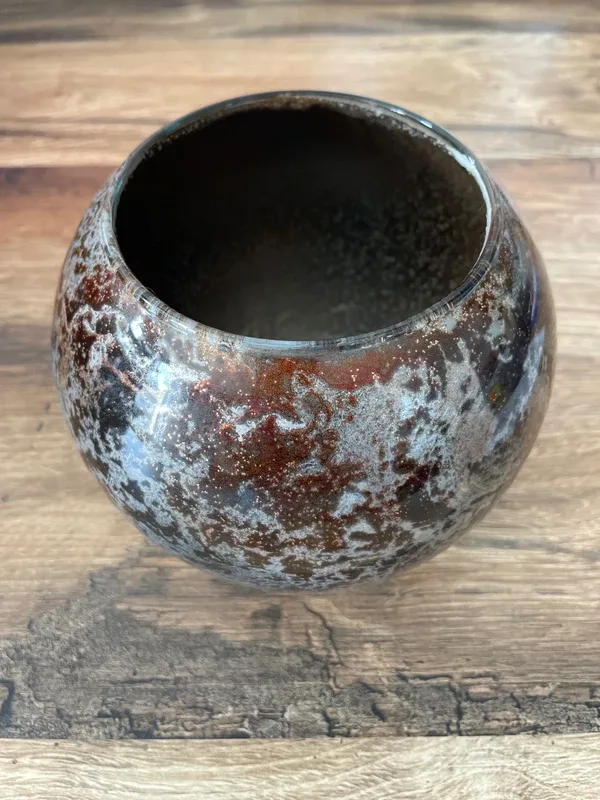 Pot en verre artisanal