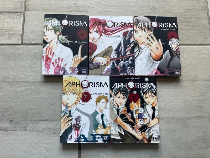 Lot mangas tomes 4 à 8 aphorism
