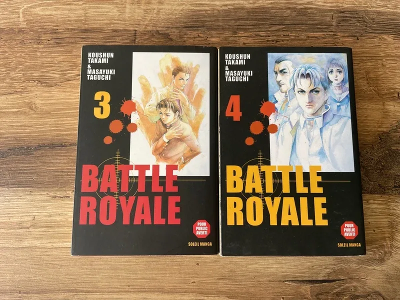 Lot mangas tomes 3&4 battle royale