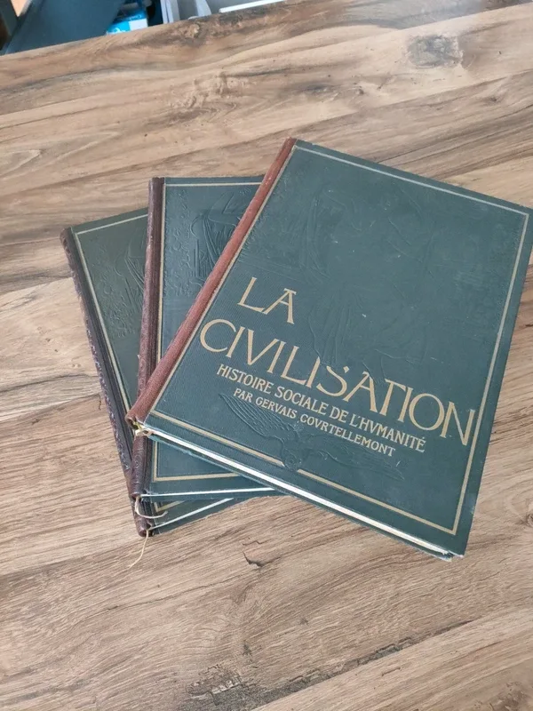 Lot de 3 livres de collection la civilisation