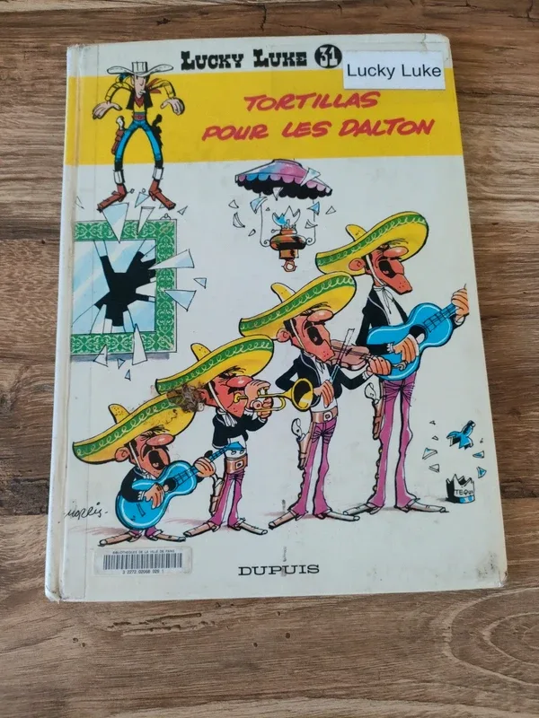 BD lucky Luke tortillas pour les dalton