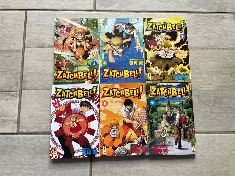 Lot mangas tome 1 à 6 zatchbell!