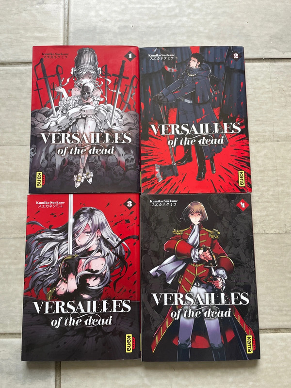 Lot mangas tome 1 à 4 Versailles of the dead