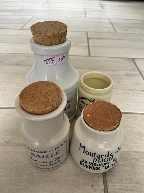 Lot 4 bocaux de cuisine vintage e