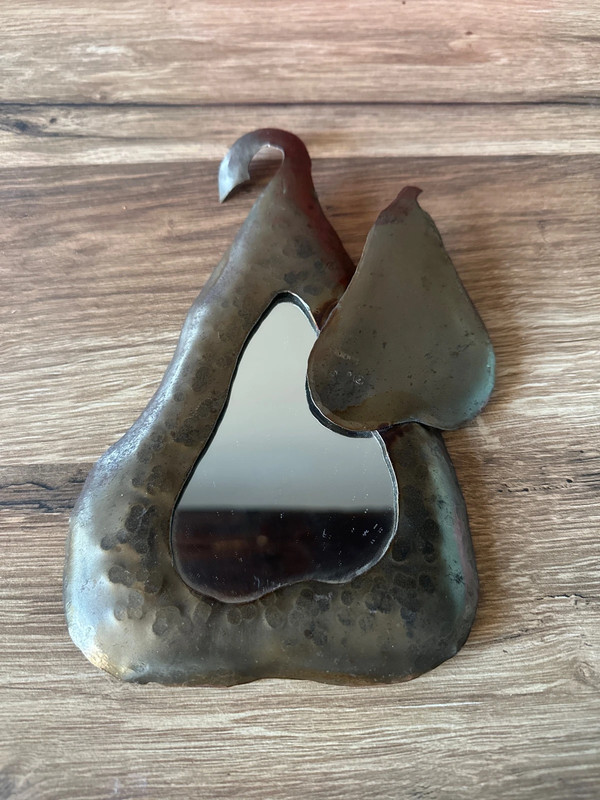 Mini miroir en forme de poire